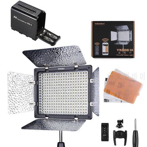 Yongnuo YN300 III 3200K-5500K Pro LED Video Light Hard Battery Case For DSLR Camera /Camcorder