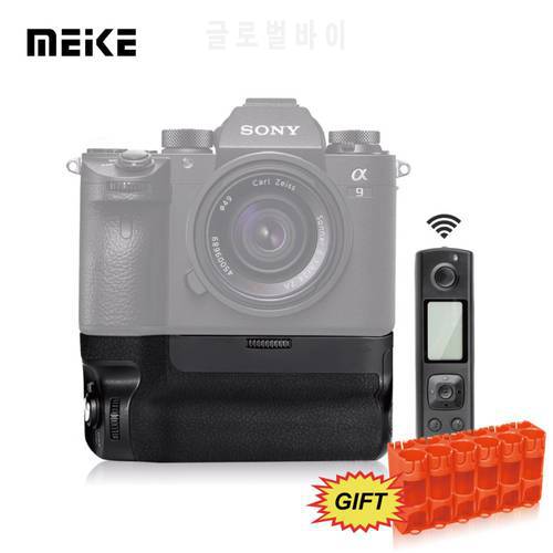 Meike MK-A9 Pro Battery Grip Built-in 2.4GHz Remote Controller to Control shooting Vertical-shooting Function for Sony A9 A7RIII