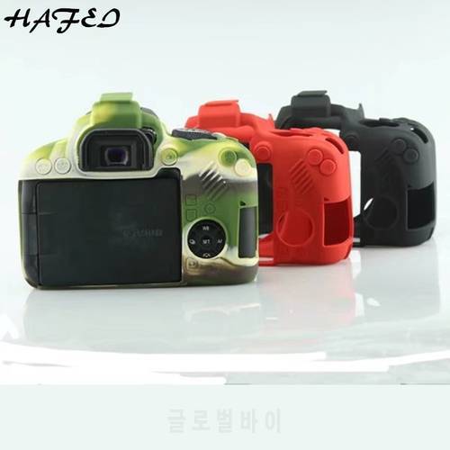 HAFEI Fashion Camouflage Black Red Silicone Rubber Protective Case For Canon EOS 800D Soft Camera Bag Lightweight Body SLR Cover