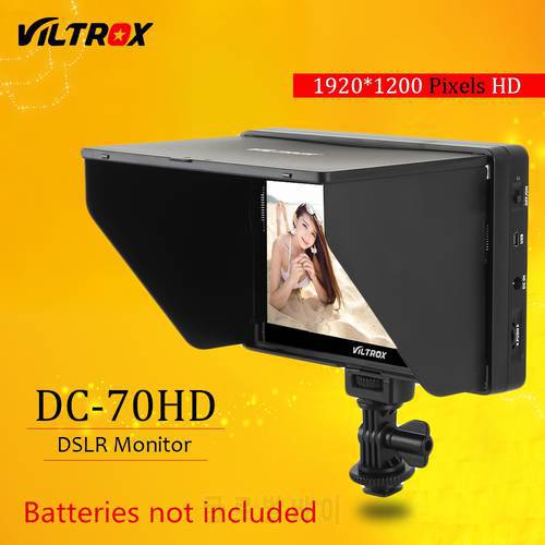 Viltrox 7inch 4K HD DSLR Camera Monitor Field Display Screen Video Assist 4K LCD HDMI IPS AV Input 1024*600 for Sony Nikon Canon