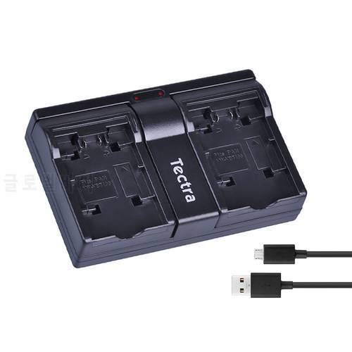Tectra Camera Battery VW-VBT190 VW-VBT380 USB Dual Channel Charger for Panasonic HC-V180GK HC-V380GK V380 HC-W580GK