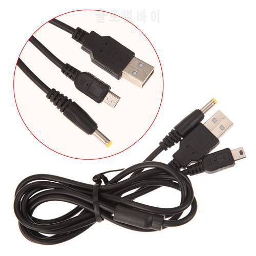 2 In 1 1.2m USB Charge Cable Gaming Accessories Data Sync Cord Wire Line for Sony PSP 2000 3000 Game Console Data Cable 2022 New