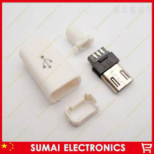 Free shipping 150sets/lot DIY 4 IN 1 Micro USB Jack MINI 5pin 5P USB Connector Male Plug Socket