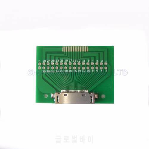 5pcs USB with PCB board test board for iPhone 4 female socket