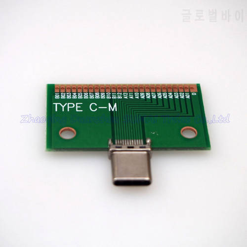 2pcs USB3.1 TYPE C male connector test board