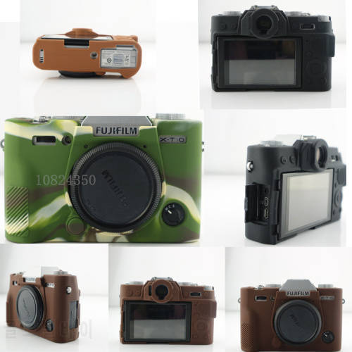 Nice Soft Silicone Rubber Camera Protective Body Cover Case Skin Camera case bag for Fujifilm Fuji XT10 X-T10 Leather Case Bag