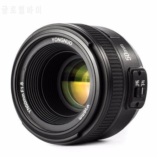 YONGNUO Auto Focus Lens YN 50MM F/1.8 For Canon Nikon DSLR Cameras D7200 D5300 D5200 D750 D500 D5100 D4s