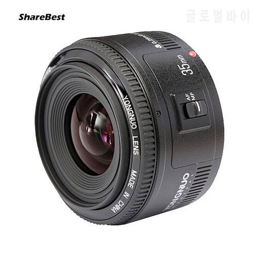 YONGNUO YN 35mm Camera Lens F2 Lens 1:2 AF / MF Wide-Angle Fixed / Prime Auto Focus Lens for Nikon for Canon