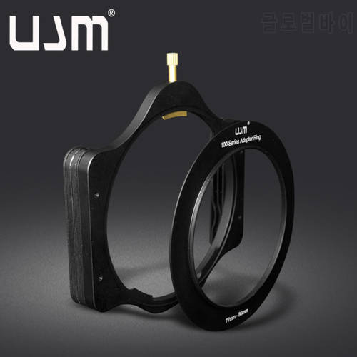 UJM Metal Aluminum 100mm Filter Holder +52/55/58/62/67/72/77/82mm Slim Adapter Ring for Lee Hitech Haida Cokin 4X4
