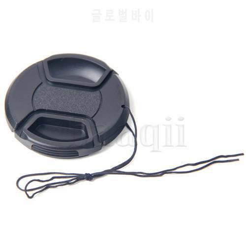 MLLSE 1PCS 62mm Center Pinch Snap on Front Cap with Cord for canon nikon sony Lens DA102