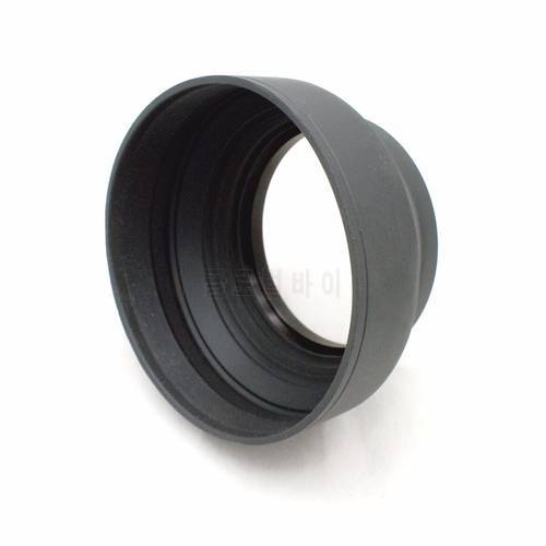 DSLRKIT 77mm 3-in-1 3-Stage Collapsible Rubber Lens Hood for Canon Nikon Fujitsu (77mm Lens Thread size)