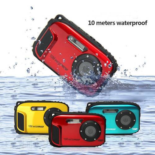 Hot 2.7inch LCD Anti-shake Cameras 16MP Digital Camera Underwater 10m Waterproof Camera+ 8X Zoom Video Camcorde