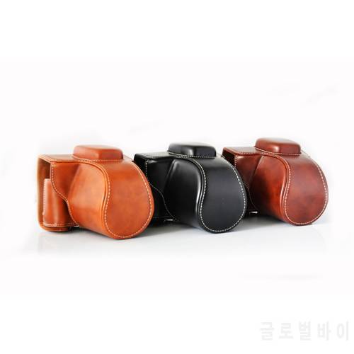 New PU Leather Camera Case Full Bag For Fujifilm XT100 Fujifilm x-t100 Camera Bag Cover With Strap 3 color