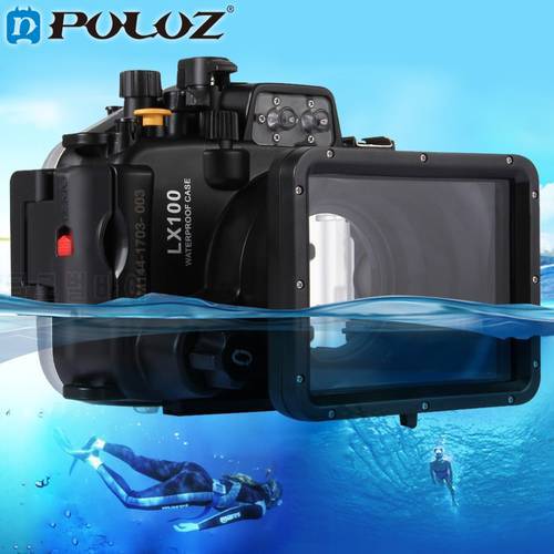 PULUZ 40m 128inch 130ft Underwater Swimming Diving Case Waterproof Camera bag Housing case for Panasonic LUMIX DMC-LX100 LX100