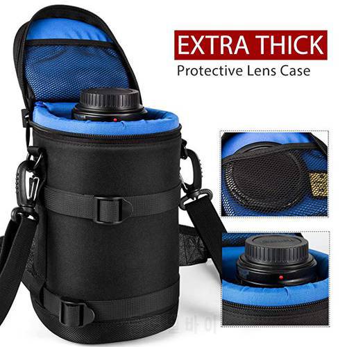 CADEN Camera Lens Case Bag Lens Protector Waterproof Carrier Sling Belt Holder Cover Pouch Pack with Strap for Sony Nikon Canon