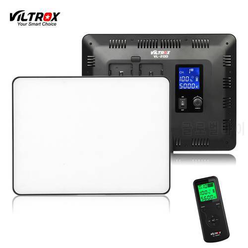 Viltrox VL-200T 30W LED Video Studio Light Wireless Remote Slim Bi-Color Dimmable Lamp for photo shooting Studio YouTube Live