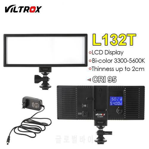 Viltrox 18W Camera LED video light LCD Display Bi-Color & Dimmable Slim DSLR + AC power Adapter for Canon Nikon DV Camcorder