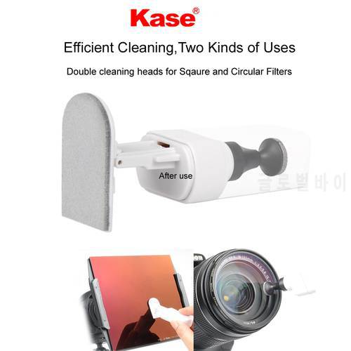 Kase Camera Cleaning Lens Pen Dust Cleaner Double Clean Heads for Canon Nikon Sony Lens Square Circular Filters/Phone/Laptop