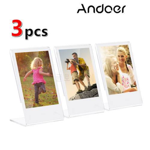Andoer Acrylic Photo Frame Transparent Stand Photo Frame for Fujifilm Instax Mini 8 8+ 70 7s 90 25 26 50s SP-1 SP-2 Photo Frame