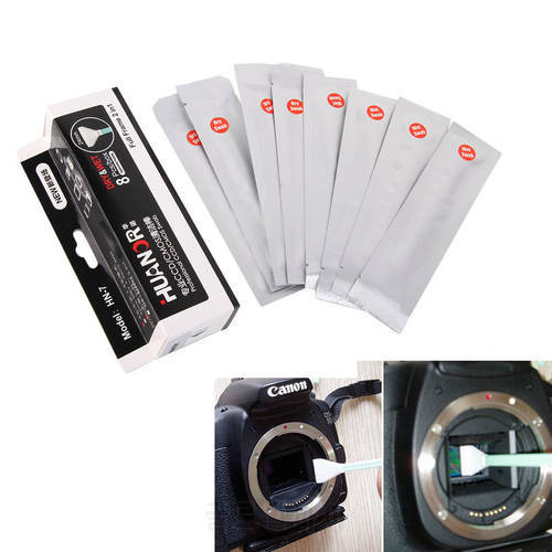 Camera Cleaning Kit CCD 8 in1 Dry+Wet Swab DRY Cleaner Full Frame 24mm Big CMOS CCD Swab For Canon Nikon DSLR Camera Lens Sensor