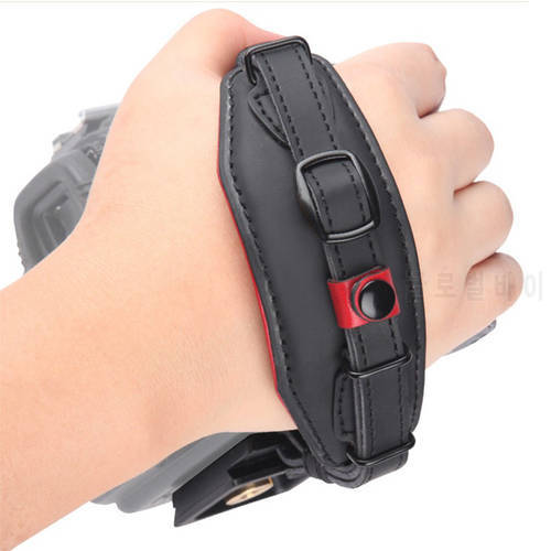 Genuine Leather Hand Strap Belt DSLR Camera Grip Wrist Hand Strap With Quick Release Plate For Canon Nikon Pentax Sony.