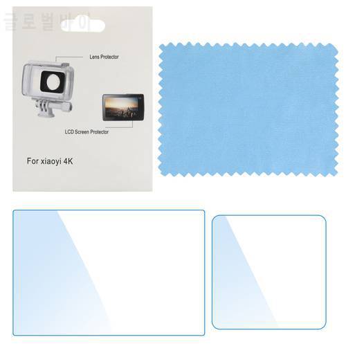HD Protective LCD Screen Protector Film For Xiaomi Yi Lite Yi 4K 4K+ Sports Cam Kits for Yi Action Camera Accessories Set