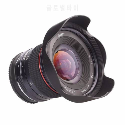 Meike 12mm f/2.8 Wide Angle Manual Focus Lens for Canon EF-M Mount EOS M M2 M10 M3 M5 M6 M50 M100 Mirrorless Camera with APS-C