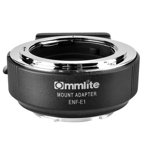 Commlite Lnes Adapter CM-ENF-E1 PRO Auto-Focus Lens Mount Adapter for Nikon Tamron Sigma F Mount Lens To Sony E Mount Camera V06