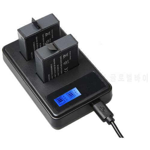 Battery Dual Charger AHDBT-501 USB Cable AHDBT501 AHDBT 501 LCD Display for Go Pro HERO 8 6 7 5 Black NEW Accessories