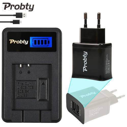 PROBTY New NP-BK1NP BK1 LCD Camera Charger + 2 Port USB Plug For SONY DSC W190 S750 S780 S950 S980 W370 W180 DSC-W190 DSC-S750