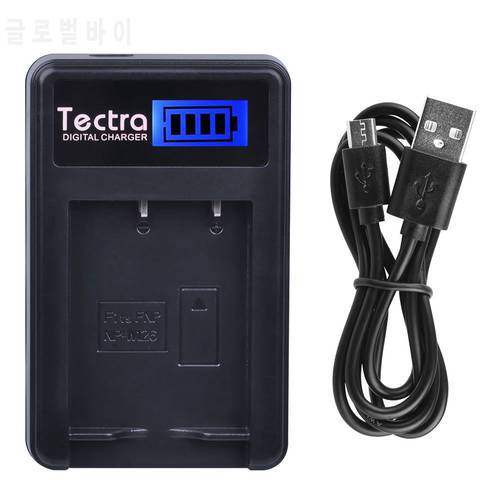 Tectra NP-W126 NP W126 LCD USB Charger for Fuji HS50 HS35 HS33 HS30EXR XA1 XE1 X-Pro1 XM1 X-T10 cameras