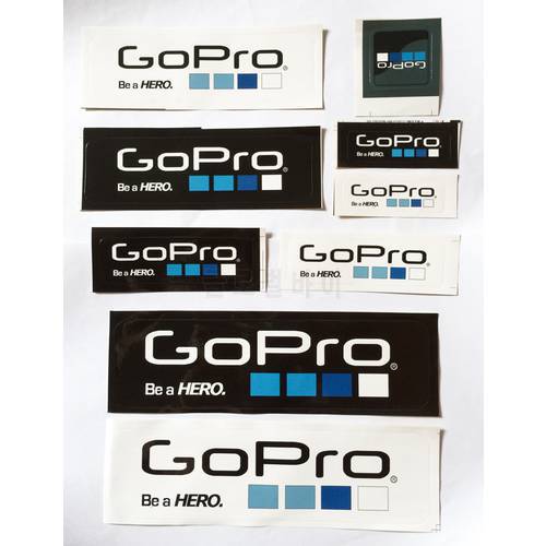 9Pcs/Set Gopro Icon Sticker DIY Gopro Hero Label Adhesive Sticker Gopro Accessories
