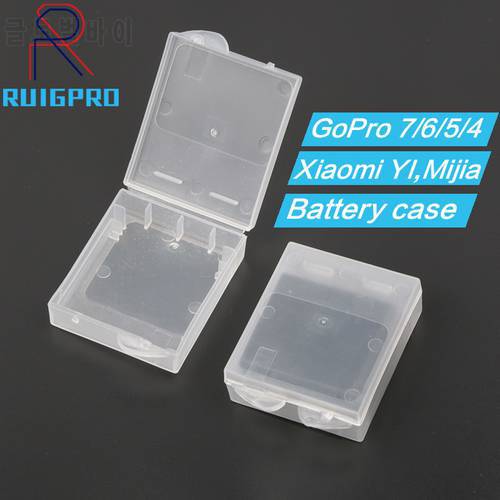 2PCS Go Pro Battery Protective Storage Box Case for GoPro Hero 8 7 6 5 4 Session Xiaomi Yi MiJia Eken Camera Accessories Bag