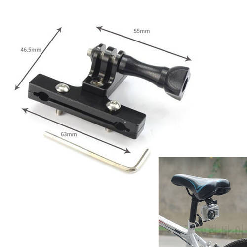 Anordsem Accessories Bicycle Saddle Rail Seat Lock Mount Adapter with Screw for Gopro Hero2018 Hero6 5 3 3+ 4 Camera SJ4000