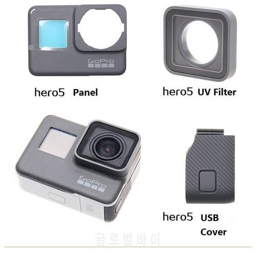For GoPro Hero 56789/10 Black Original Accessories Frame Front Door Faceplate Panel/UV Filter Glass Lens/Battery USB Cover/Case