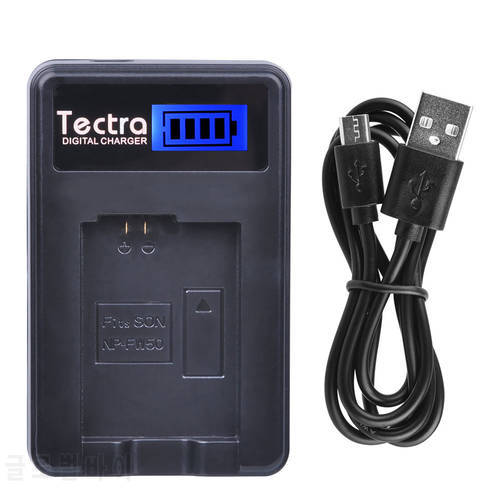 Tectra NP-FW50 NPFW50 Charger for Sony NP FW50 BC-TRW A7 ILCE-7 A7K ILCE-7K A7M2 A7R Premium LCD USB Digital Charger+Cable