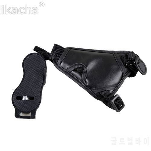 Black PU Camera Strap Hand Grip Wrist Strap Belt For Nikon Canon Sony DSLR Camera Photography