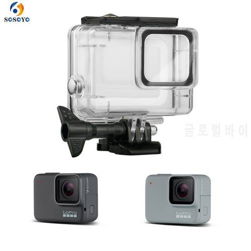 45M Underwater Waterproof Case Diving Protect Housing Cover For Gopro hero 7 Silver hero 7 white Sport Action Camera Accessories