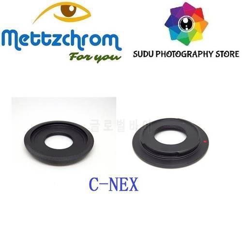 Mettzchrom C-NEX Adapter Ring for Sony E Camera 16mm C Mount Movie Film Lens to NEX E Mount Adapter A6000 A6500 A5000 NEX C-NEX