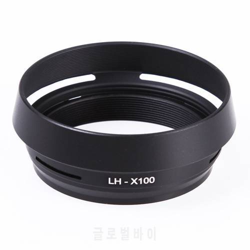 2 in1 LH-JX100 Lens Hood LA-49X100 Adapter Ring For Fujifilm finepix X100 Camera Black