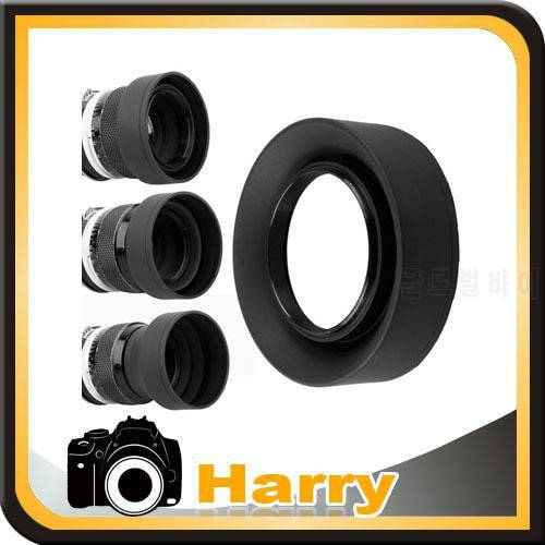77mm 3 in1 3-stage rubber Lens Hood For canon for nikon 77mm DSLR Camera