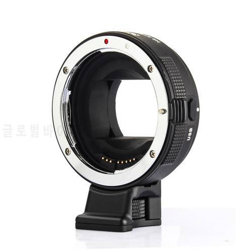 Commlite EF-E HS Electric Lens Mount Adapter Ring AF Auto Focus Aperture Lens Adapter for Canon Sony A9 A7RIII A6500 camera