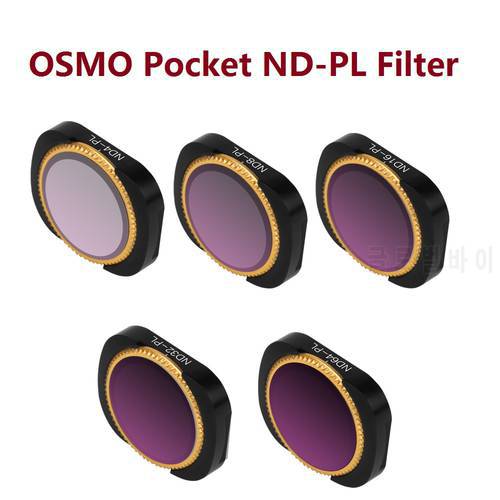 Osmo Pocket 2 Adjustable Lens Filter ND ND-PL 4 8 16 32 64 Lens Filter CPL MCUV For Osmo Pocket/Pocket 2 Gimbal Camera Accessori