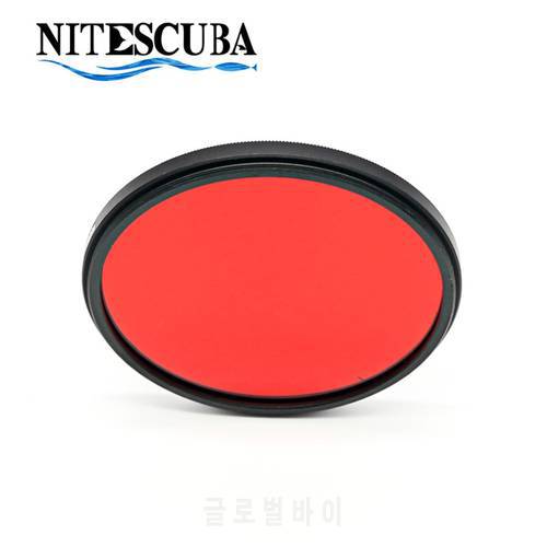 NiteScuba Camera Lens 67mm 52mm Circular Polarizer Camera Thread Red Filter Color Light Remedy Underwater Diving Housing Mount