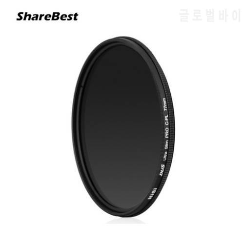 NISI 67mm PRO CPL Ultra-thin Lens Filter for Canon 18-135 for Nikon 18-140 18-105 CPL Pentex Sony Camera