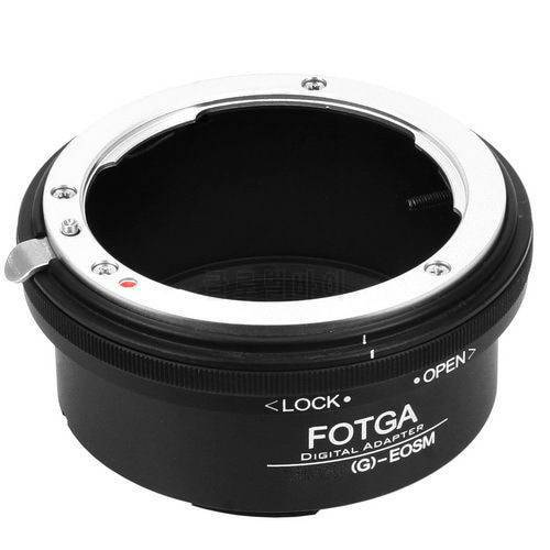 FOTGA Infinity Focus Adapter Ring for Canon EOSM M2 M3 M5 M6 M10 Mirrorless Camera to Nikon G AF S Mount Lens