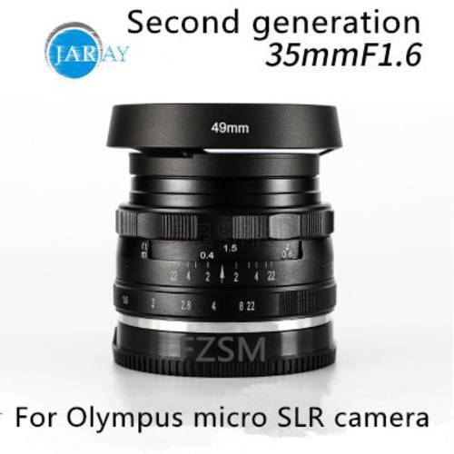 Jaray MC-4/3-35-1.6 35mm f1.6 Large Aperture Manual Focus lens For Olympus for Panasonic APS-C M4/3 systems Mirrorless cameras