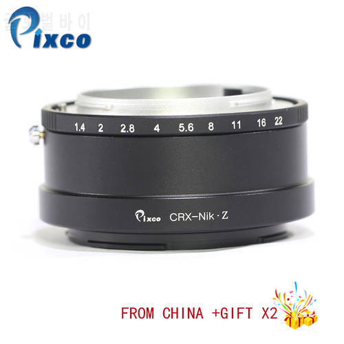 Pixco CRX-For Nikon Z Lens Mount Adapter Ring Suit For Contarex CRX Mount Lens to Suit for Nikon Z Mount Camera Z6 Z7 +Gifts