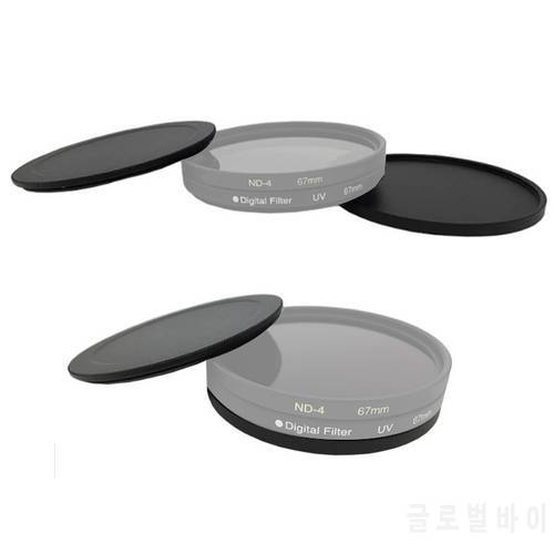 40.5 43 46 49 52 55 58 62 67 72 77 82mm New Metal Screw-In Lens Filter Case cap For camera lens UV CPL ND Filter