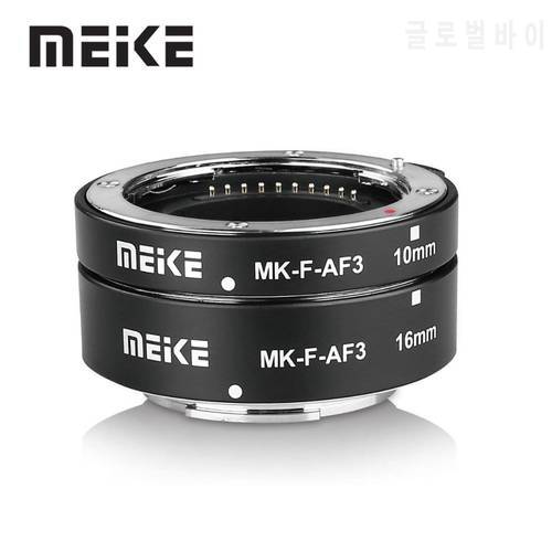 Meike MK-F-AF3 Metal Auto Focus Macro Extension Tube for Fujifilm X-T20 XT2 X-T10 XT3 XT100 X-H1 X-A5 X-PRO2 X-A1 X-T1 XT30 X-T4
